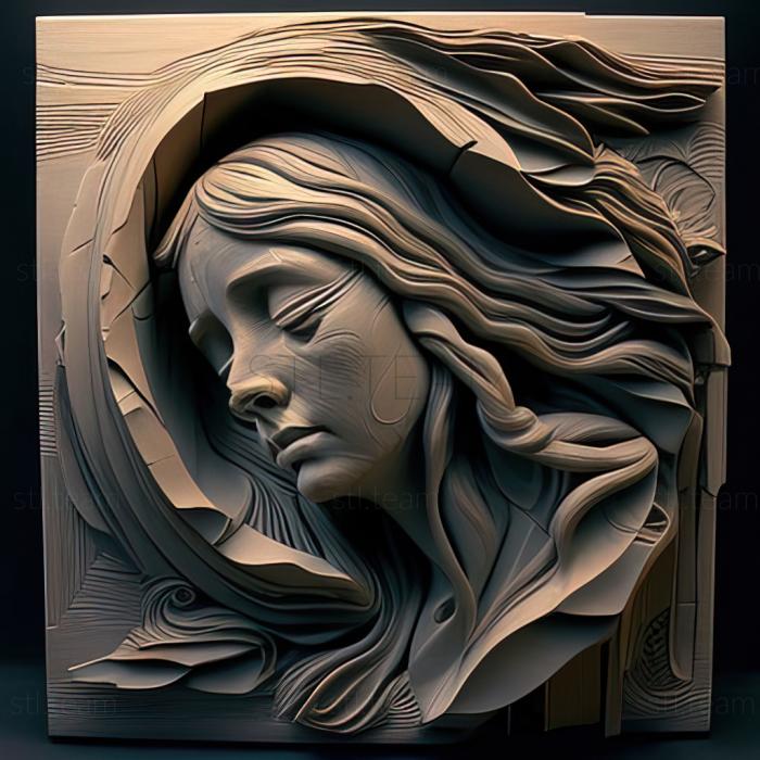 3D модель Джейн Фриман, американская художница. (STL)